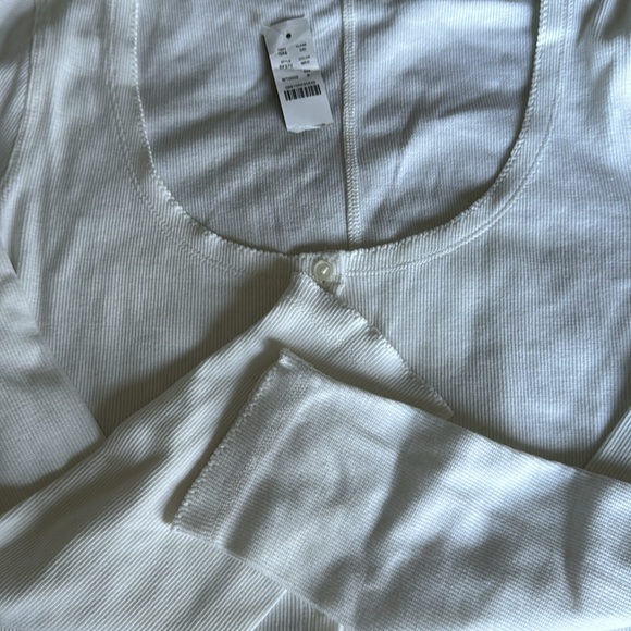 J.Crew scoopneck button-down long sleeve - Picture 2 of 4